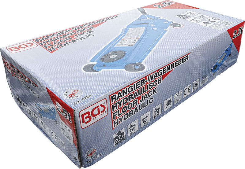 SOLLEVATORE IDRAULICO A CARRELLO, RIBASSATO, 2,5 T BGS9784