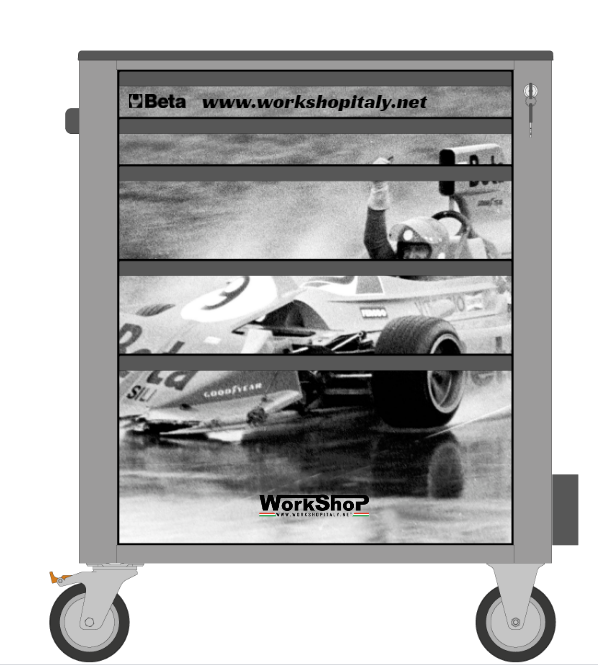 Cover magnetica Motorsport Workshopitaly per carrello C24S/5