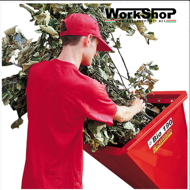 Biotrituratore Caravaggi BIO 190  motore Honda Elettrico Trattore