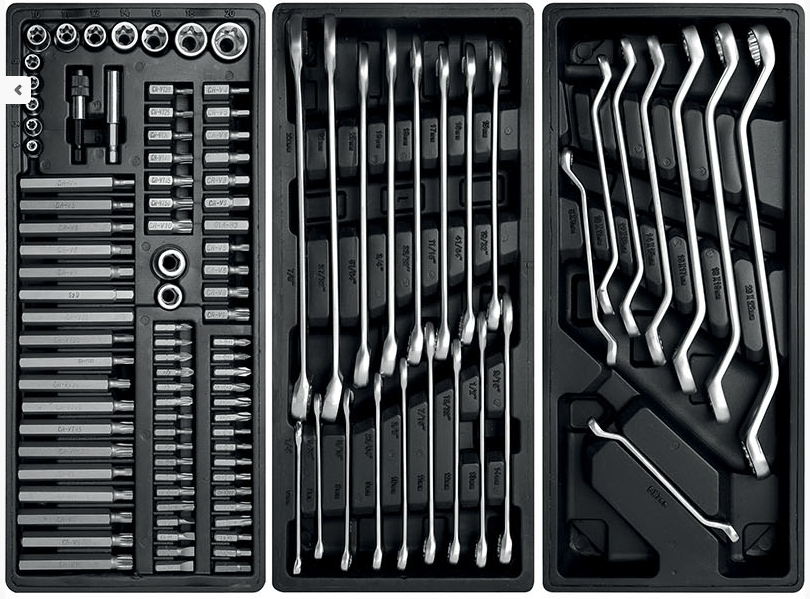 Carrello portautensili ROSSO Fermec Bgs 7 cassetti 197 utensili BGS 4074