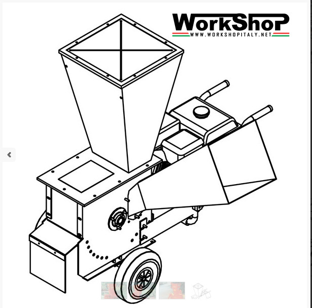 Biotrituratore Caravaggi BIO 100  motore Honda Elettrico motocoltivatore
