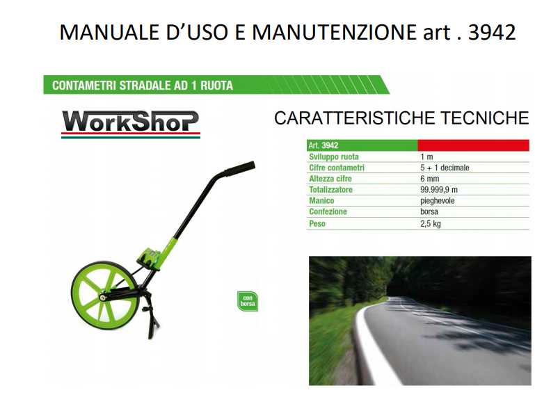 Contametri a ruota Seb 3942 con borsa