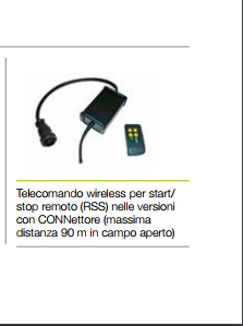 Radiocomando telecomando wireless Pramac RSS
