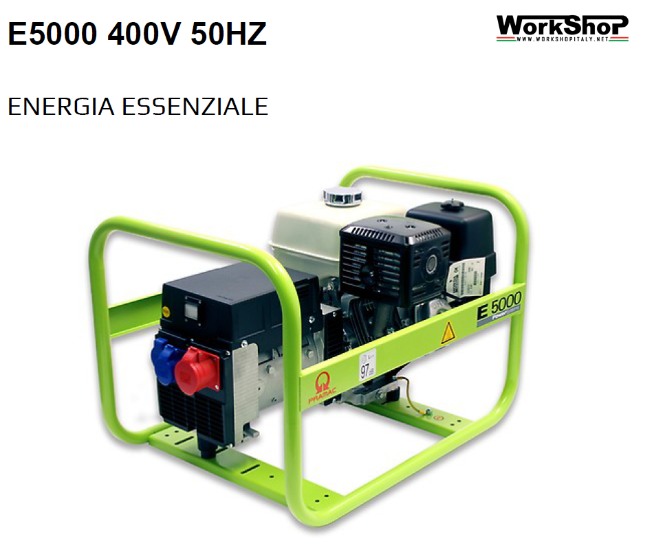 Generatore di corrente PRAMAC E5000 400V 50HZ