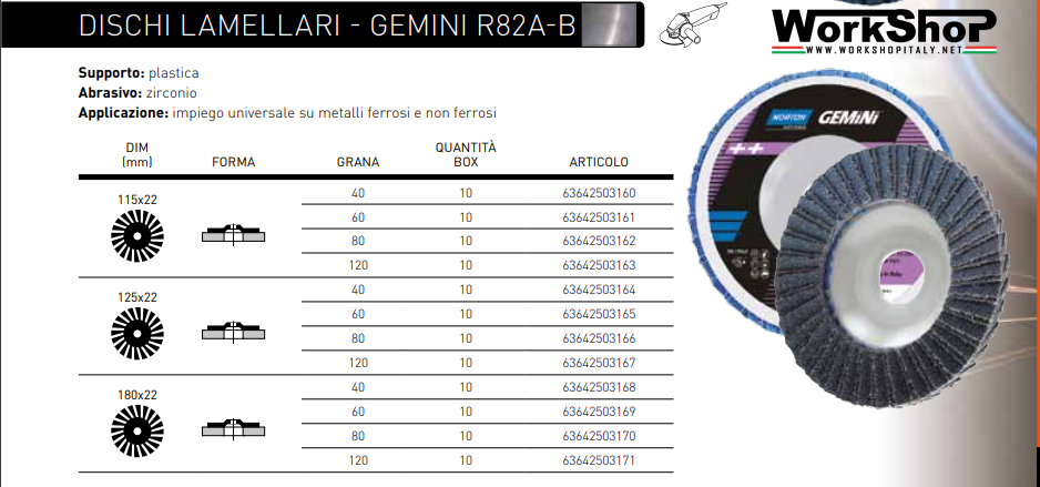 Disco Lamellare Norton GEMINI