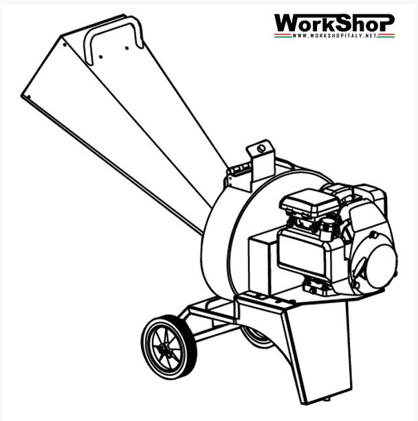Biotrituratore Caravaggi BIO 55 motore Honda - Elettrico