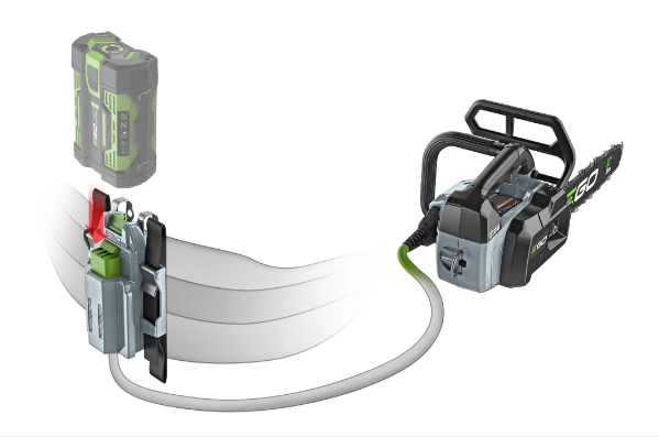 Motosega da potatura Ego 56 volts CSX3002 + batteria 4Ah + caricabatteria rapido