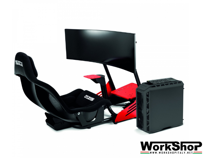 Simulatore Sparco EVOLVE GP + MONITOR + PC + TASTIERA Cockpit F1 + monitor + PC + tastiera