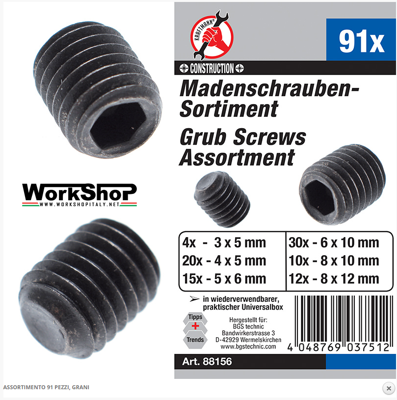 Set 91 grani M3 / M8 BGS FERMEC BGS88156