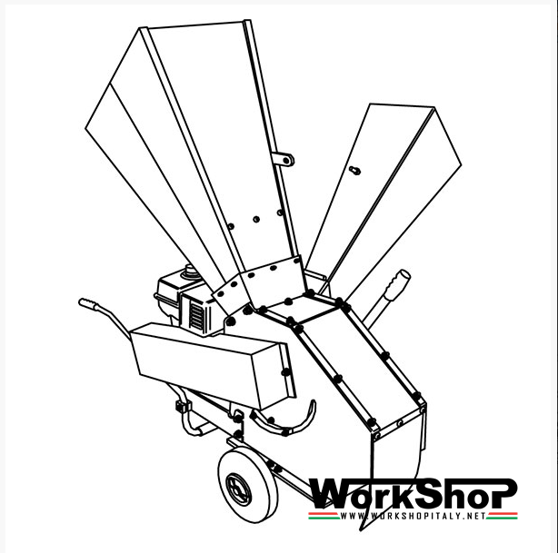 Biotrituratore Caravaggi BIO 150  motore Honda Elettrico motocoltivatore