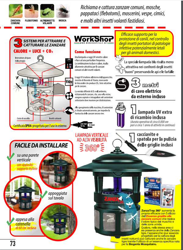 Antizanzare Nuovo Zanzatrap 360 CFG 400mq