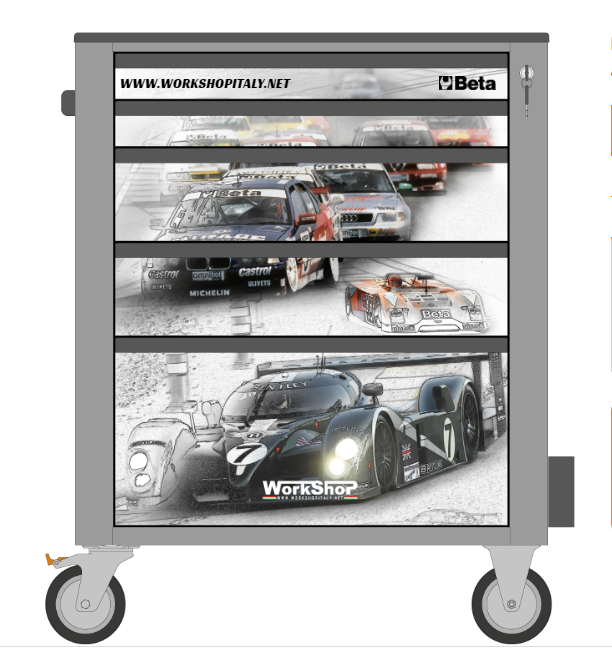 Cover magnetica Motorsport Workshopitaly per carrello C24S/5