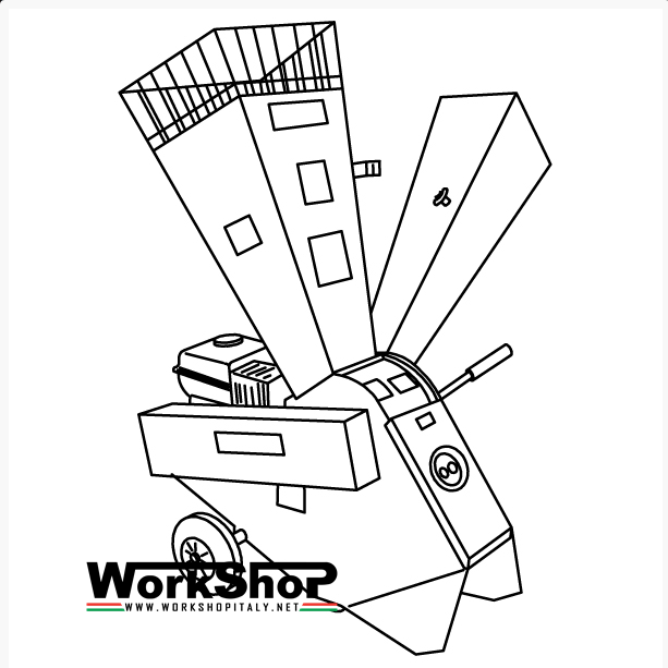 Biotrituratore Caravaggi BIO 80 motore Honda - Elettrico