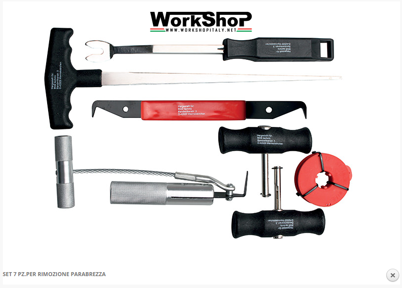 kit 7 pz rimozione parabrezza Fermec BGS 60300