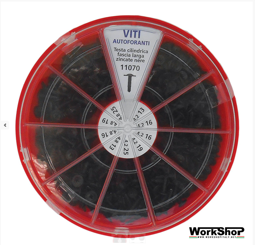 Set 420 viti autoforanti zincate nere FERMEC FF11070