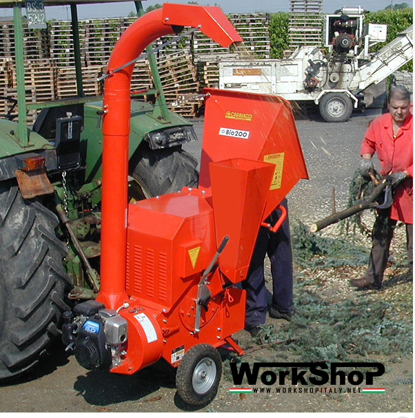 Biotrituratore Caravaggi BIO 200  motore Honda Trattore