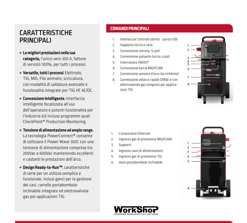Saldatrice  Lincoln POWER WAVE 300C ADVANCED CE