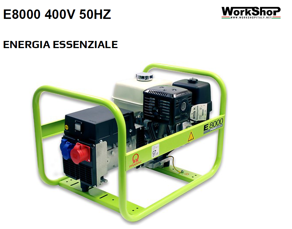 Generatore di corrente Pramac E8000 400V 50HZ