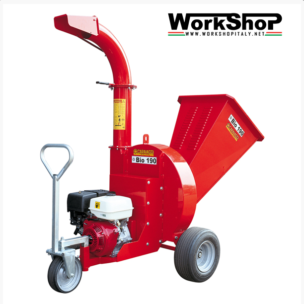 Biotrituratore Caravaggi BIO 190  motore Honda Elettrico Trattore
