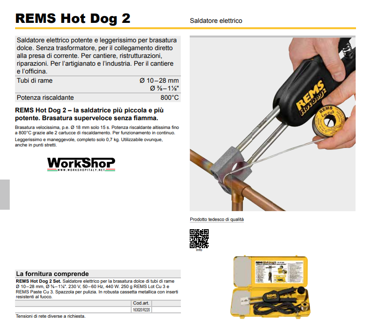 Saldatore elettrico REMS Hot Dog 2