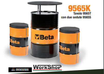 Set tavolo con 2 sedute Garage Beta Utensili 9565K