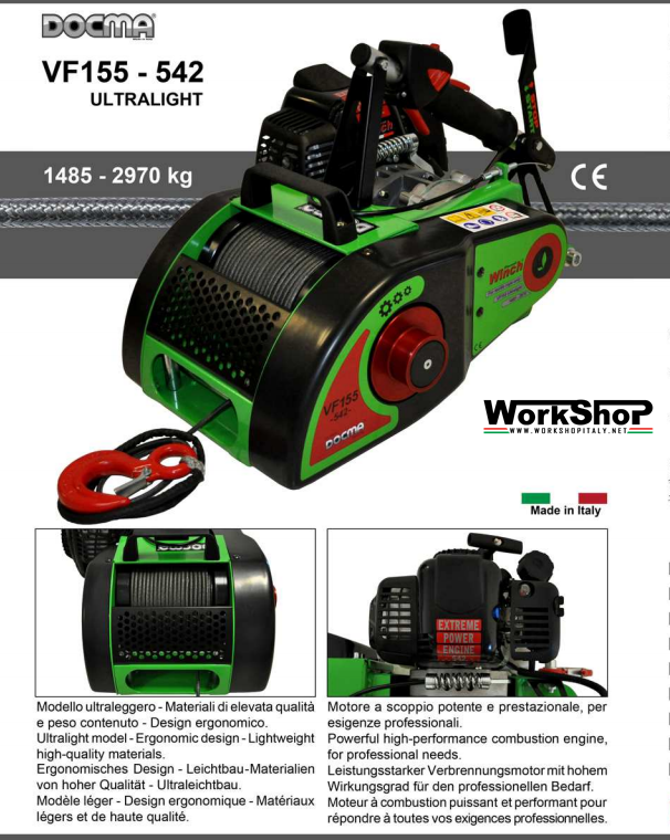 Verricello Forestale VF 155-542  Docma ULTRALIGHT