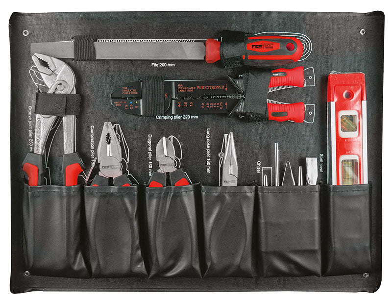 VALIGETTA IN ALLUMINIO CON 159 UTENSILI PROFESSIONALI + BUSSOLE DA 1/4” + 1/2” IDEALE PER ASSISTENZA E MANUTENZIONE Fermec FM24159