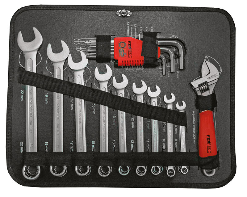 VALIGETTA IN ALLUMINIO CON 159 UTENSILI PROFESSIONALI + BUSSOLE DA 1/4” + 1/2” IDEALE PER ASSISTENZA E MANUTENZIONE Fermec FM24159