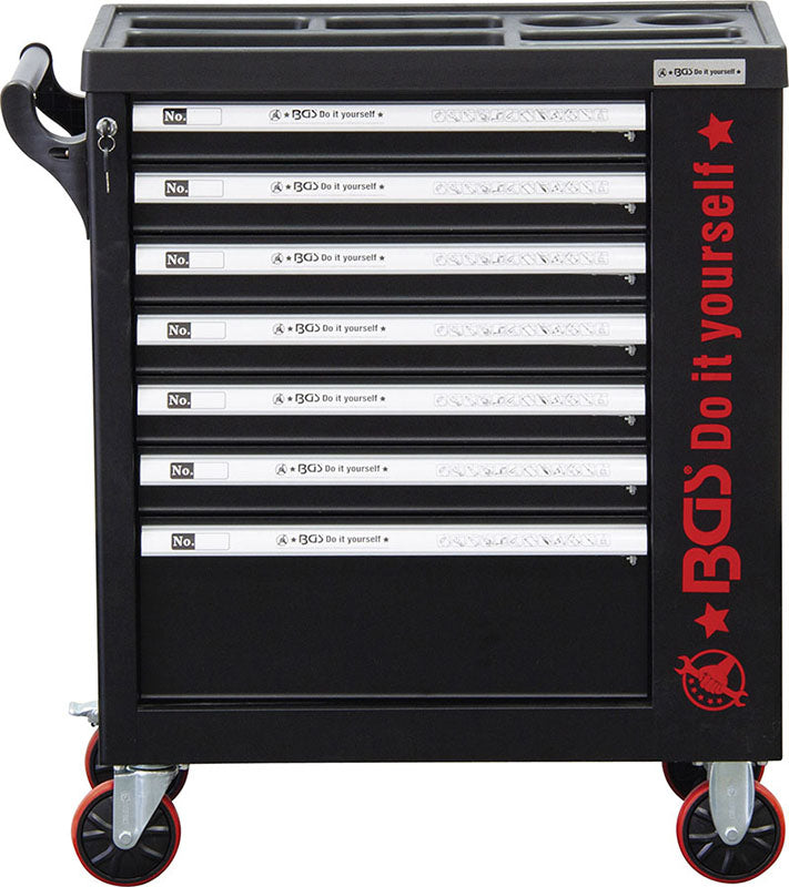 CARRELLO PORTAUT.7 CASSETTI NERO,172 UTENSILI FM8506