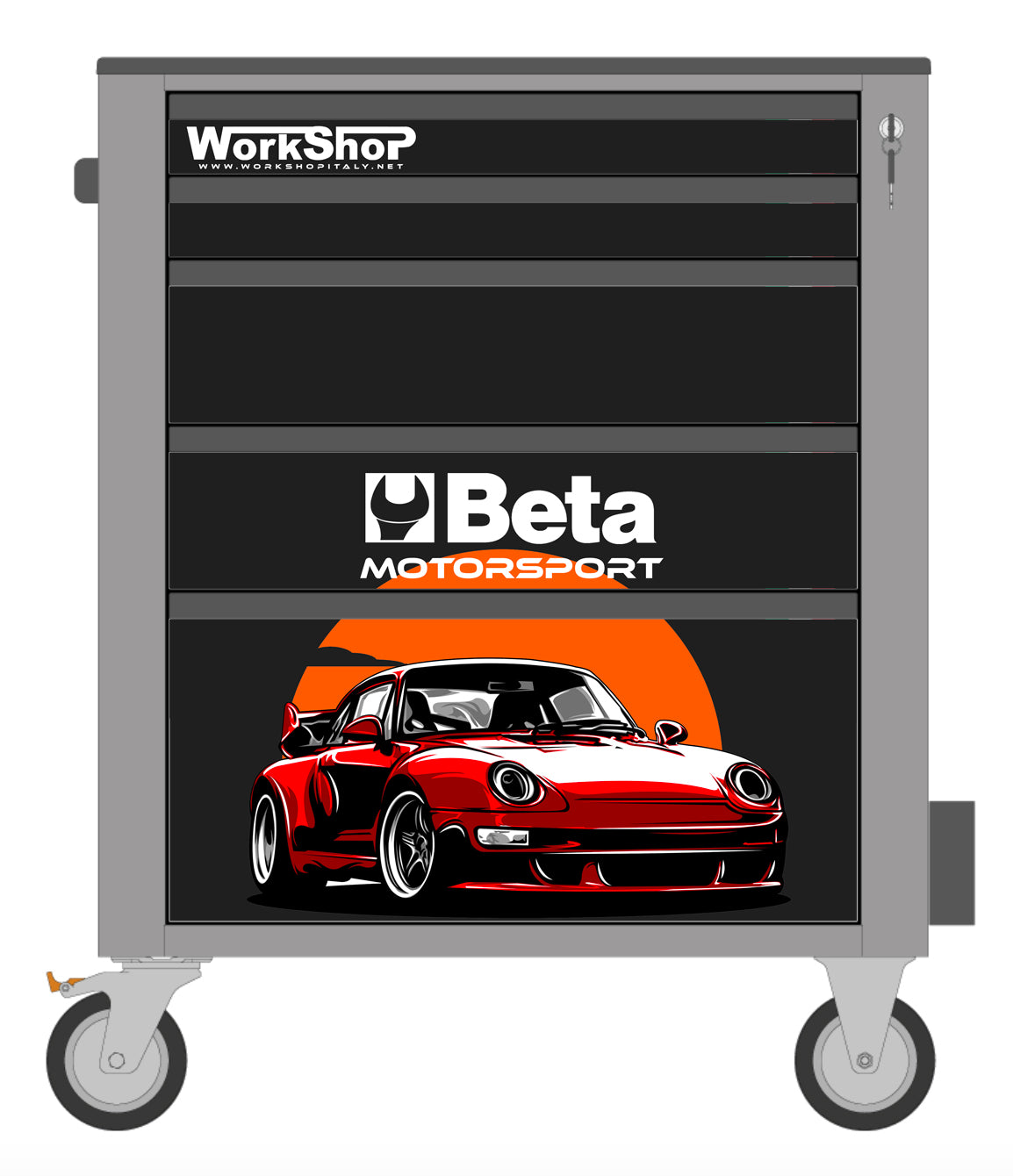 Cover magnetica Racing Collection per carrello Beta C24S