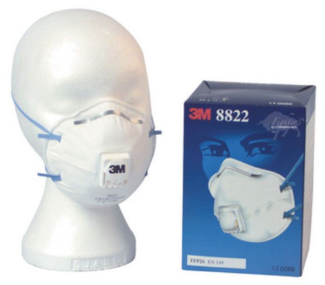 3M™ Respiratore monouso 8822, FFP2 NR D, con valvola CONF.10PZ.