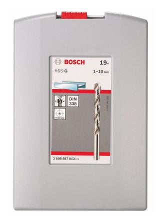 Set 19 punte Bosch HSS-G per metallo 2 608 587 013