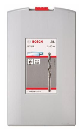 Set 25 punte Bosch HSS-R per metallo 2 608 587 016