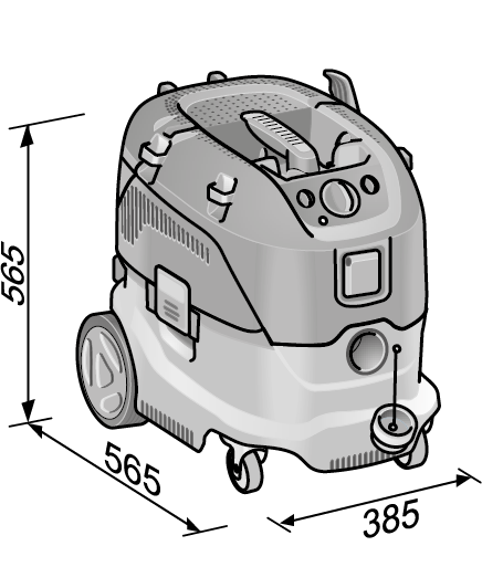 Aspiratore sicurezza  pulizia filtro automatica, 30 l, classe M Flex VCE 33 M AC-KIT