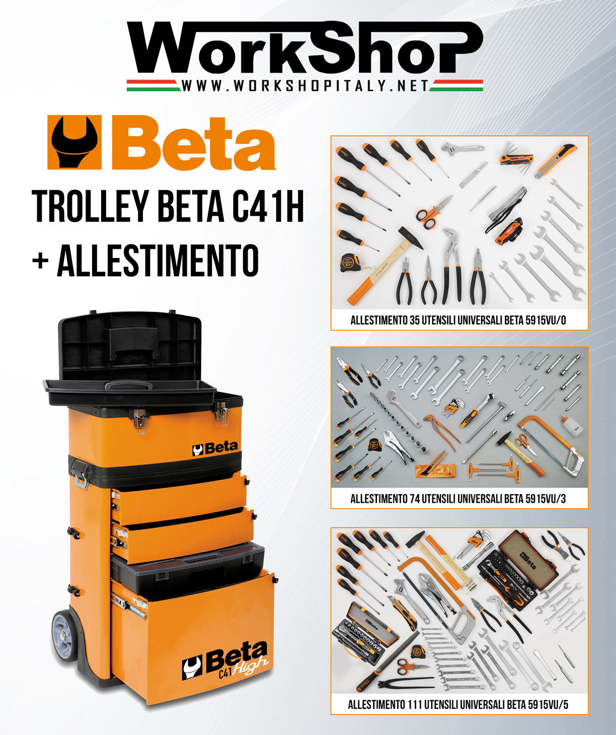 Trolley Beta C41H + Allestimento a scelta