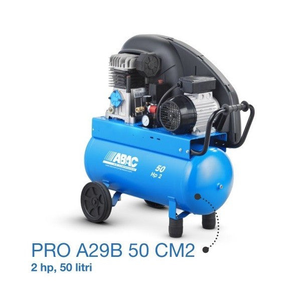 Compressore ABAC 50 lt. 2hp CINGHIA 230 volt A29B 50 CM2