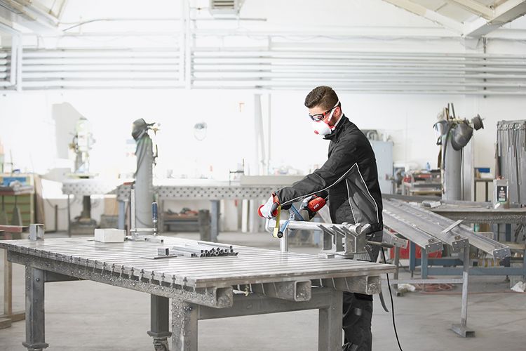 Satinatrice e levigatrice Flex TRINOXFLEX con kit BSE 14-3 INOX Set