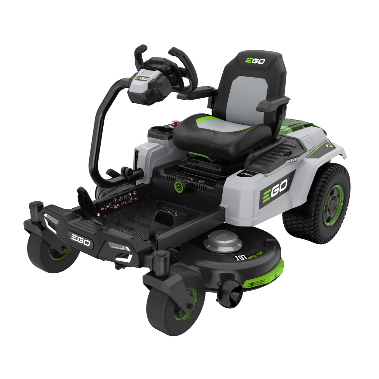 Trattorino rasaerba Ego Power ZTR Z6 (KIT) ZT4201E-S 107 CM CON TECNOLOGIA E-STEER™