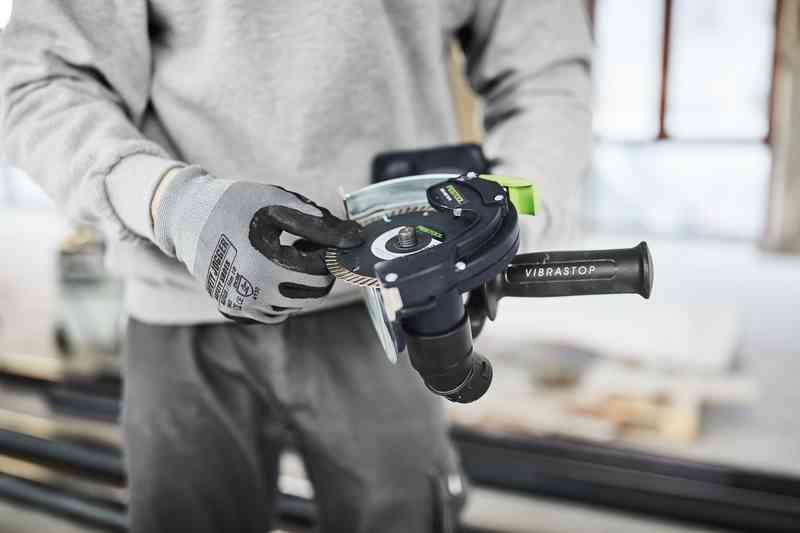 Sistema di taglio a mano libera a batteria DSC-AGC 18-125 FH Li EB-Basic Festool