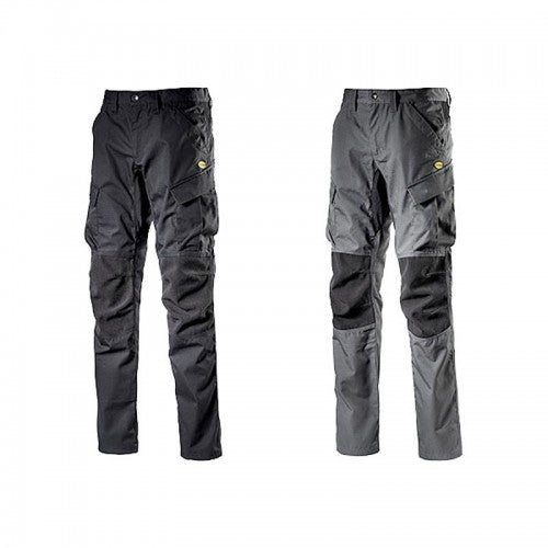 Pantaloni elasticizzati diadora " cargo ripstop " colore grigio