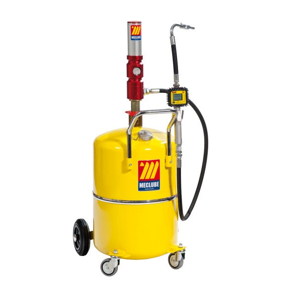 Distributore olio pneumatico da 65 l con pistola digitale Meclube
