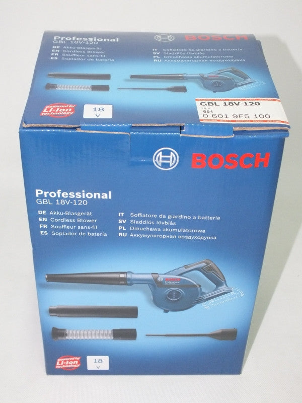 Test d'un souffleur sans fil Bosch Pro GBL 18V-120 