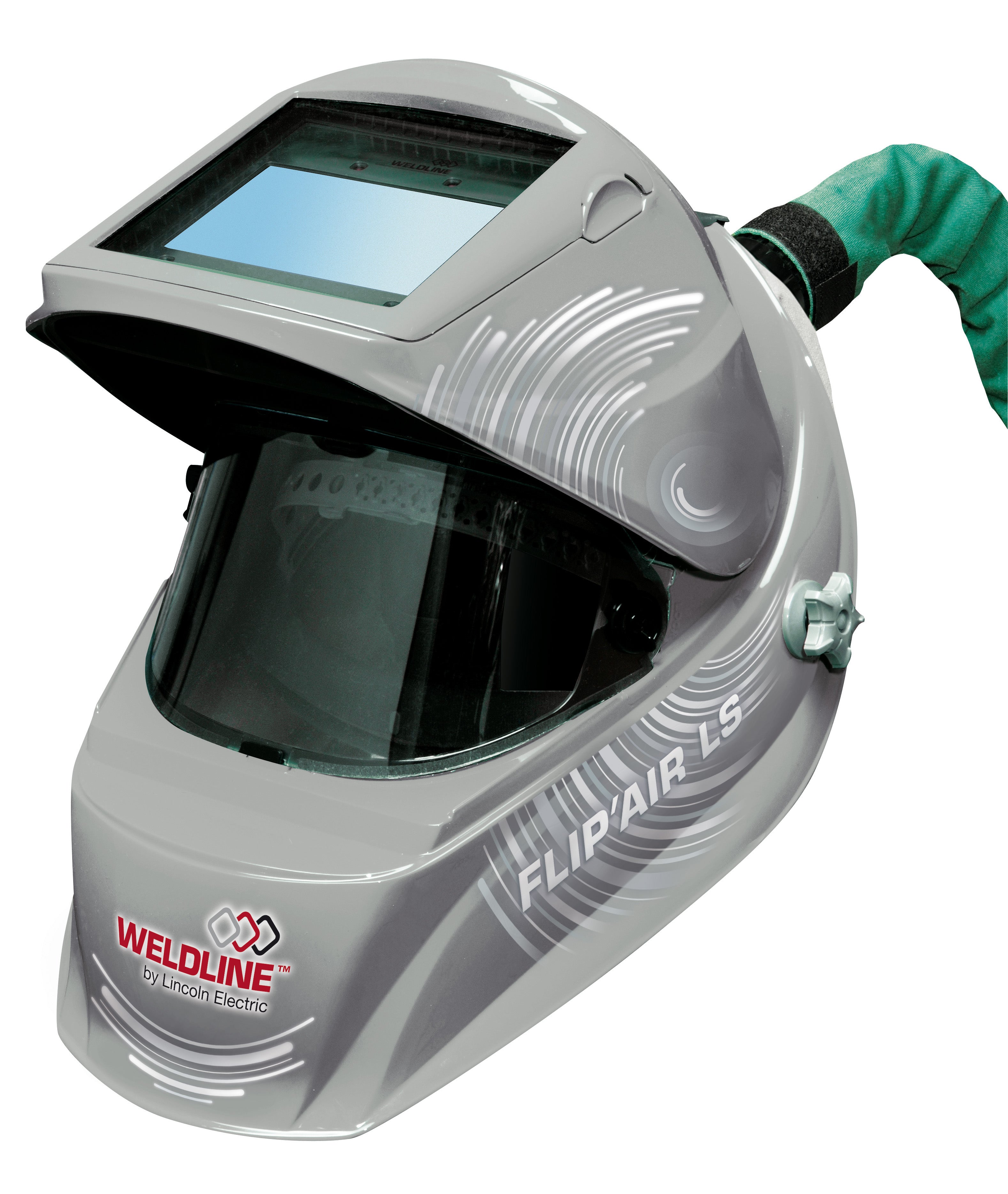 Maschera da saldatore completa di respiratore Lincoln COMPLETE FLIP'AIR 4500 LS