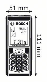 Distanziometro laser GLM 80 + R60 Bosch Professional