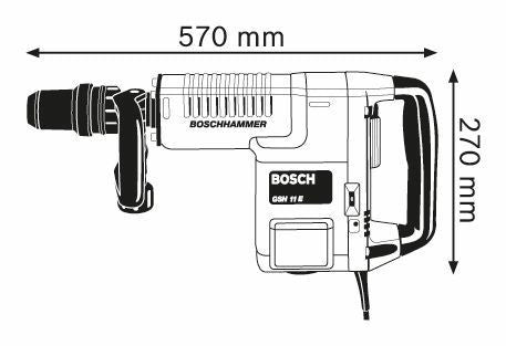Martello demolitore GSH 11 E Bosch Professional con attacco SDS-max