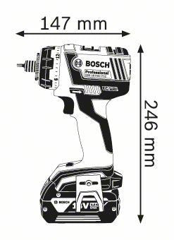 Trapano avvitatore a batteria GSR 18 V-EC FC2 + SET 131 ACCESSORI  Bosch Professional