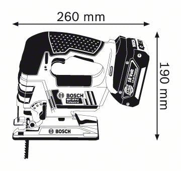 Seghetto alternativo BOSCH GST 18 V-LI CORPO MACCHINA + L-BOX Bosch Professional