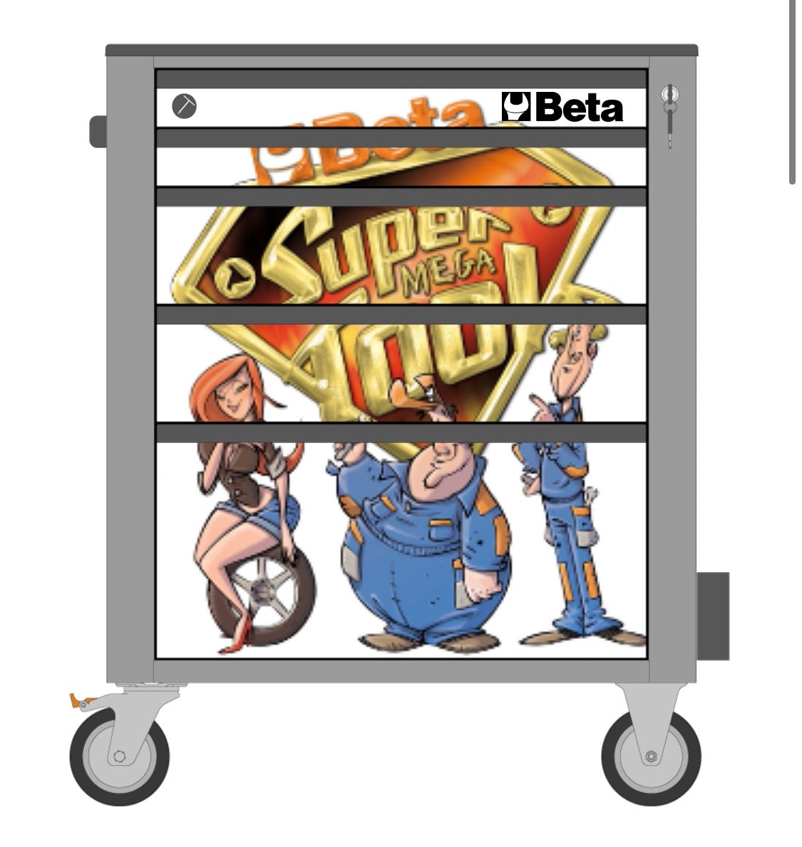 Cover magnetica Motorsport Workshopitaly per carrello C24S/5