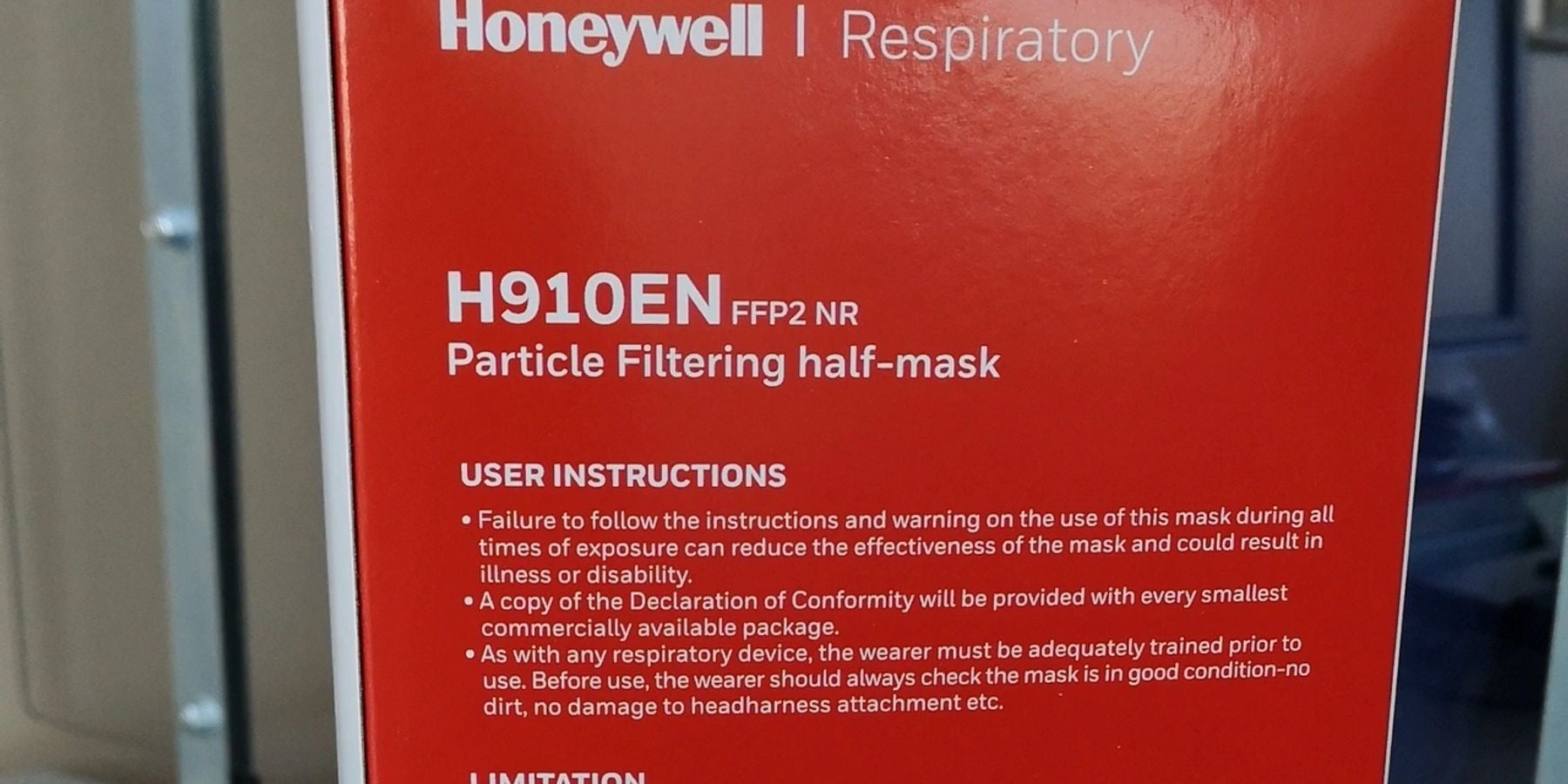 Mascherina facciale FFP2 - Honeywell H910EN Conf. 600pz.