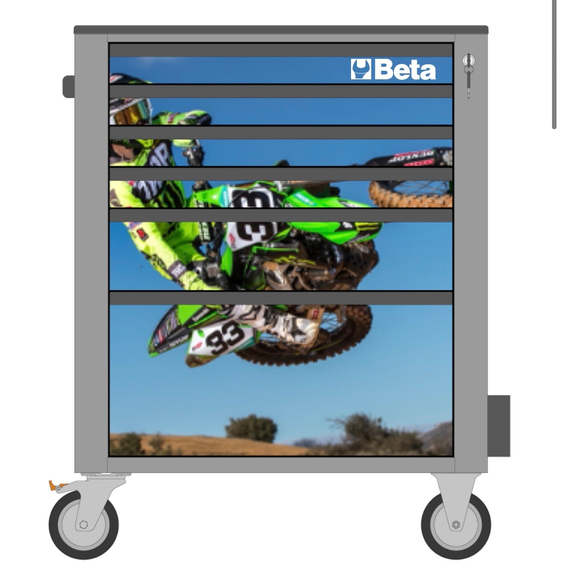 Cover magnetica Motorsport Workshopitaly per carrello C24S/6